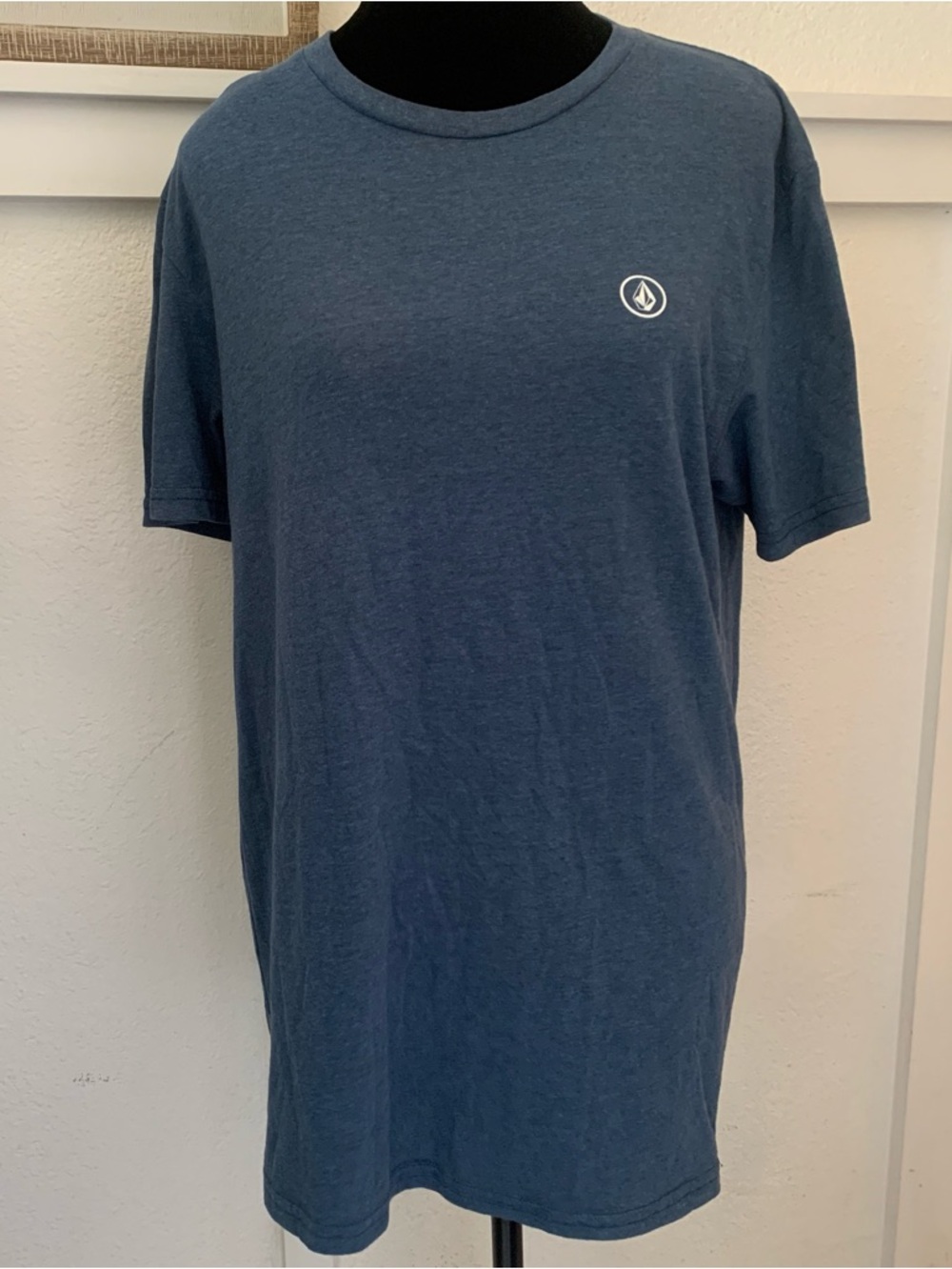 Volcom Men's Navy Logo Crew Short Sleeve Tee
